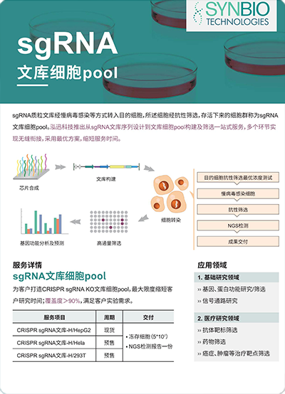 sgRNA文庫細(xì)胞pool